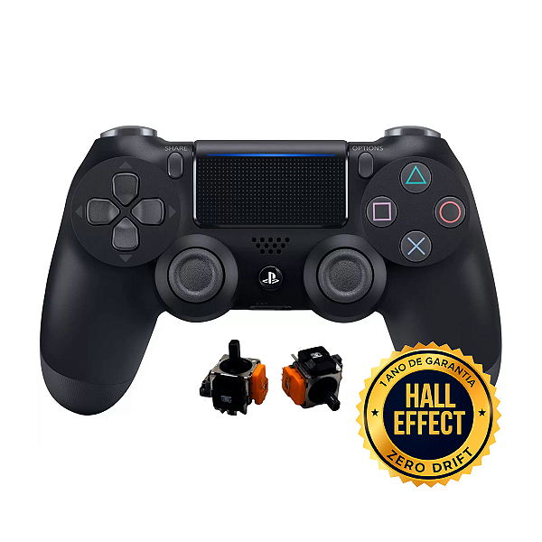 Controle Sem Fio Original PS4 Hall Effect Preto Seminovo