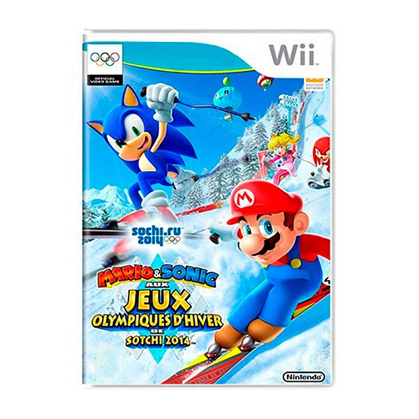 Jogo Mario e Sonic At The Olympic Winter Games Sochi 2014 - Wii U Seminovo