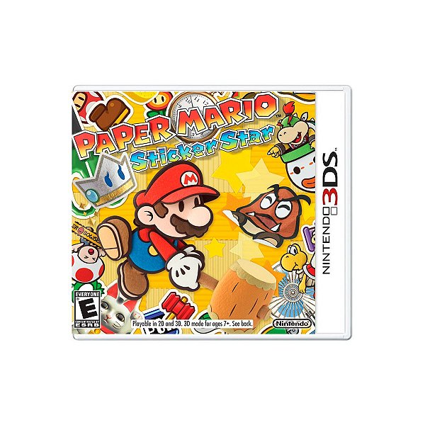 Jogo Paper Mario Sticker Star - 3DS Seminovo
