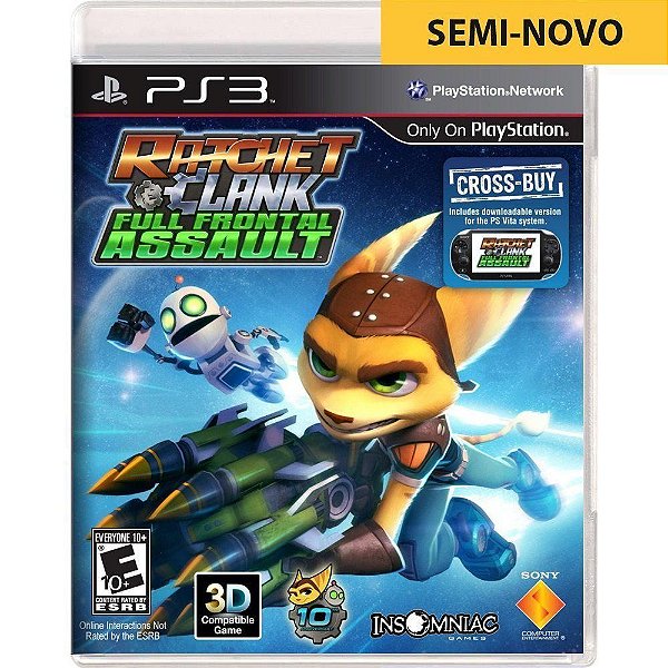 Jogo Ratchet & Clank Full Frontal Assault - PS3 Seminovo