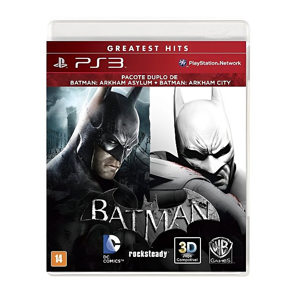 Jogo Batman Arkham Dual Pack - Asylum + City - PS3 Seminovo