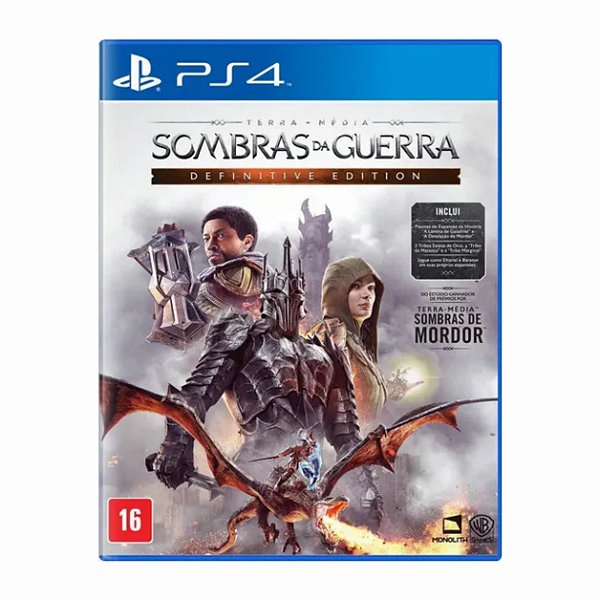 Jogo Terra-Média Sombras da Guerra Definitive Edition - PS4 Seminovo