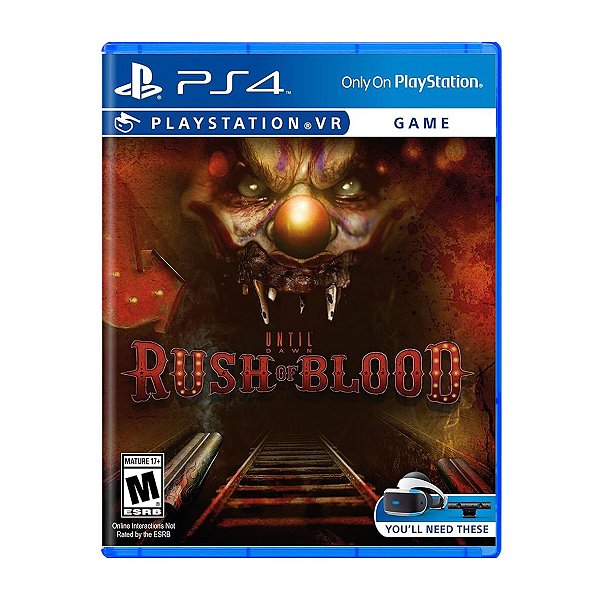 Jogo Until Dawn Rush of Blood VR - PS4 Seminovo