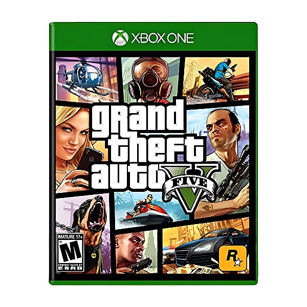 Jogo Gta 5 - Grand Theft Auto V Xbox One s Midia física