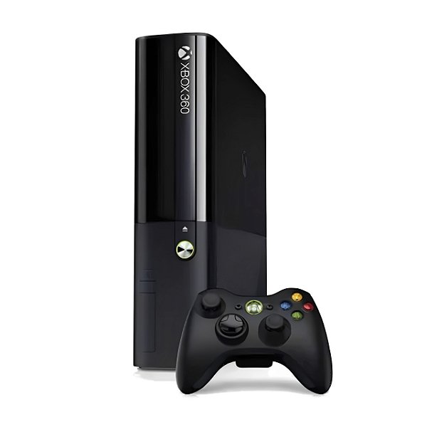 Console Xbox 360 Super Slim HD 500GB com + de 180 Jogos e + de 1.500 Jogos de Emuladores Seminovo
