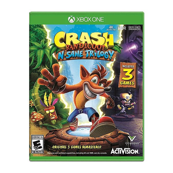 Jogo Crash Bandicoot N. Sane Trilogy - Xbox One Seminovo