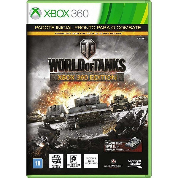 Jogo World of Tanks - Xbox 360 Seminovo