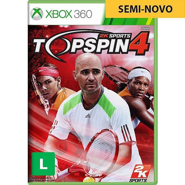 Jogo Top Spin 4 - Xbox 360 Seminovo