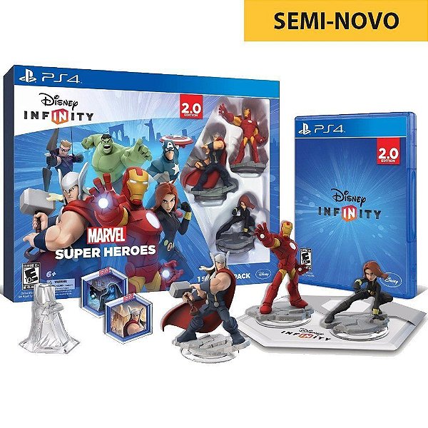 Jogo Disney Infinity 2.0 Kit Inicial - Marvel Super Heroes - PS4 Seminovo