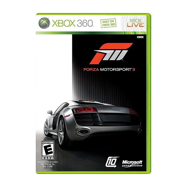 Jogo Forza Motorsport 3 - Xbox 360 Seminovo