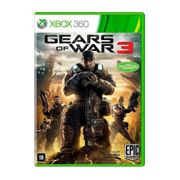 Jogo Gears of War 3 - Xbox 360 Seminovo