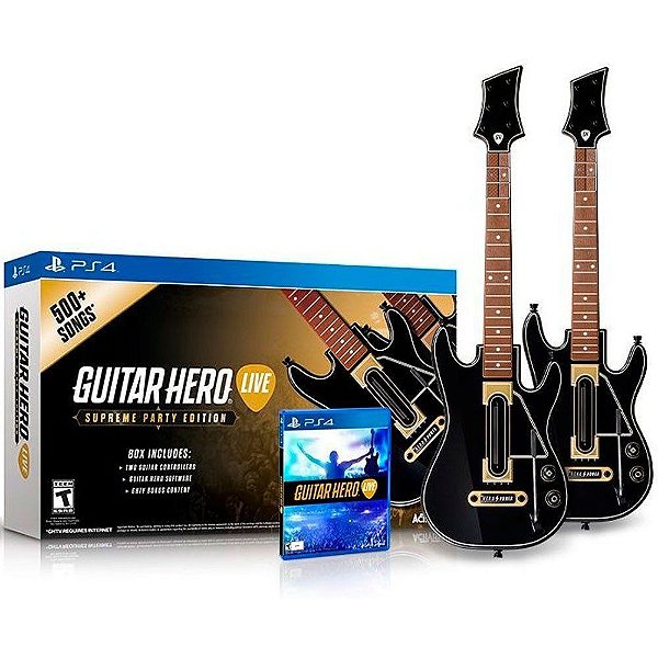 Jogo Guitar Hero Live 2 Guitarras - PS4 - SL Shop - A melhor loja de  smartphones, games, acessórios e assistência técnica