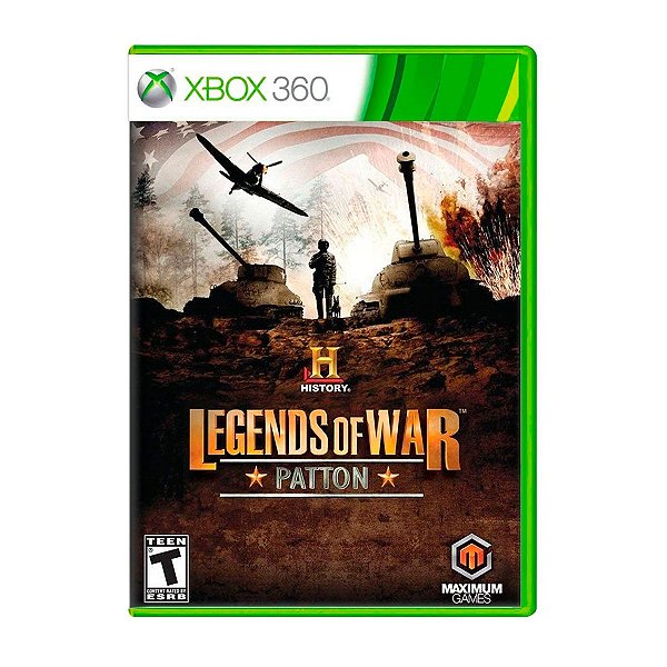 Jogo History Legends of War Patton - Xbox 360 Seminovo