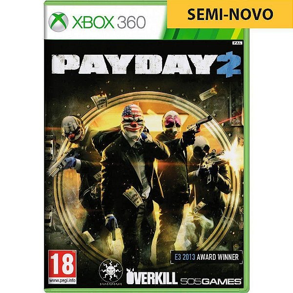 Jogo Payday 2 - Xbox 360 Seminovo