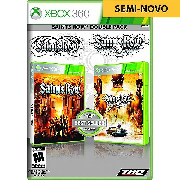 Jogo Saints Row Double Pack 1 e 2 - Xbox 360 Seminovo