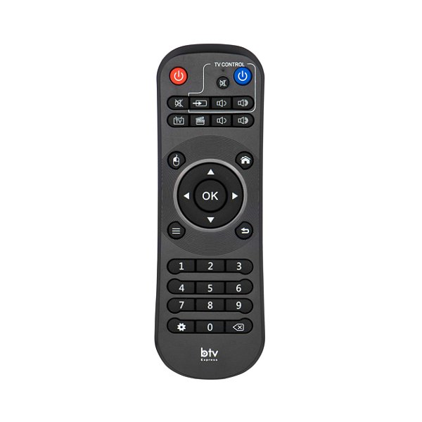 Controle TV Box compatível para BTV X / B10 2.4G e BTV Express