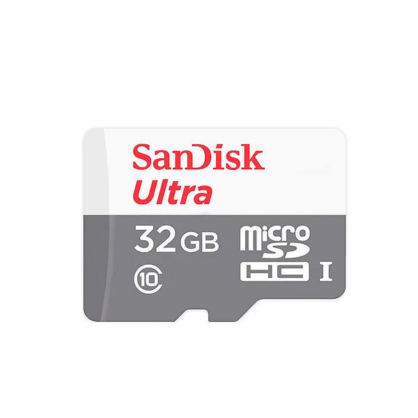 Cartão de Memória SanDisk 32GB Ultra 100MB/s MicroSDHC + Adp