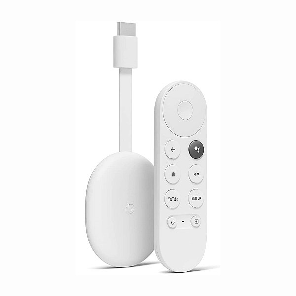 Google Chromecast 4 com Google TV Snow 4K GA01919-US