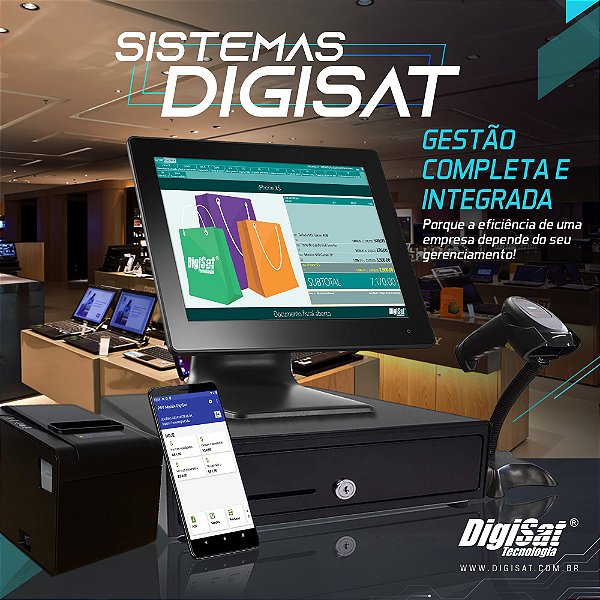 Licença Sistema Gerencial DigiSat - Até 03 Usuários Simultâneos