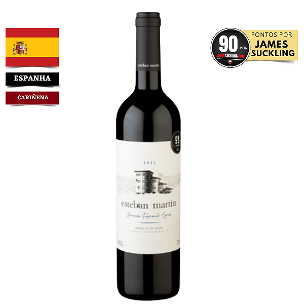 Vinho Esteban Martín D.O.P. Cariñena Garnacha, Tempranillo e Syrah Tinto 2023