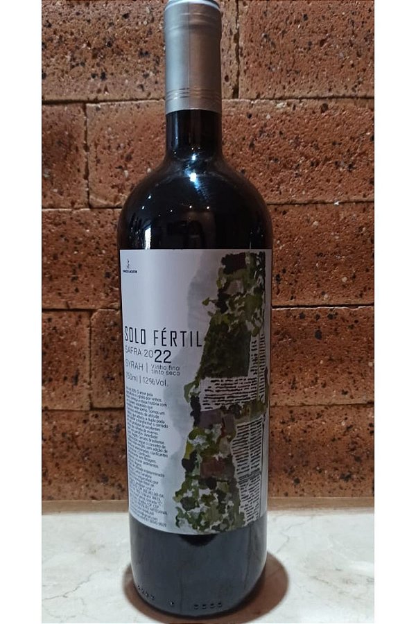 Vinho Solo Fértil Syrah 2022 - 1° Vinho do Lago Norte - DF