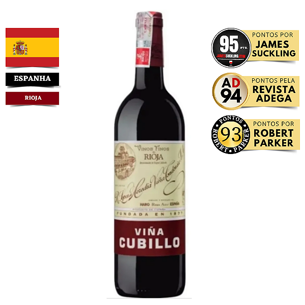 Vinho Viña Cubillo Crianza 2012