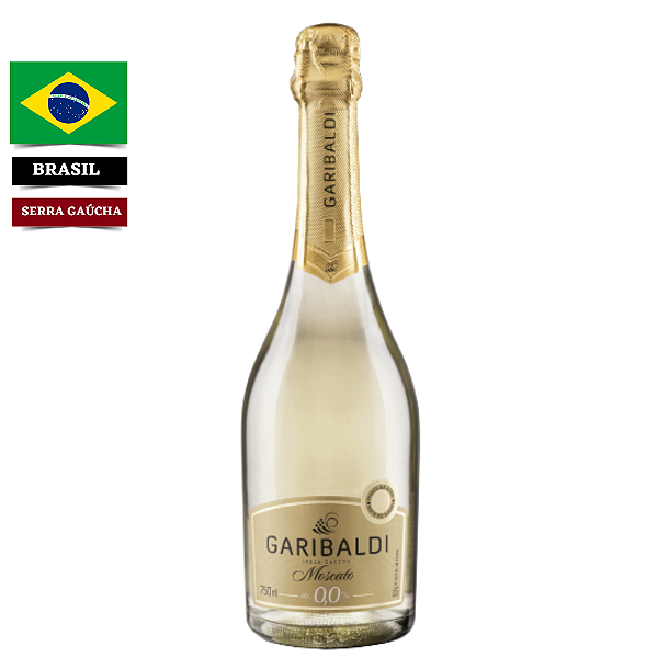 Espumante Garibaldi SEM ÁLCOOL Moscato 0,0% 750 ml