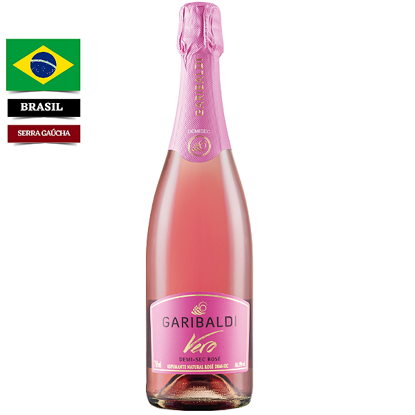 Espumante Garibaldi Vero Demi-Sec Rose 750 ml