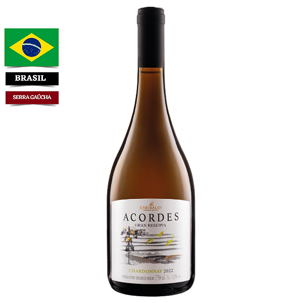 Vinho Garibaldi Acordes Gran Reserva Chardonnay 2022