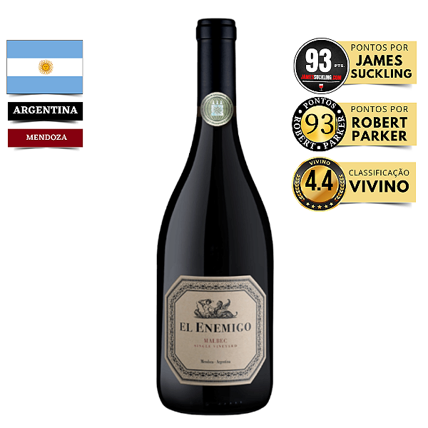 Vinho El Enemigo Malbec 2021