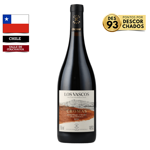 VINHO LOS VASCOS CROMAS GRAN RESERVA CABERNET FRANC 2021