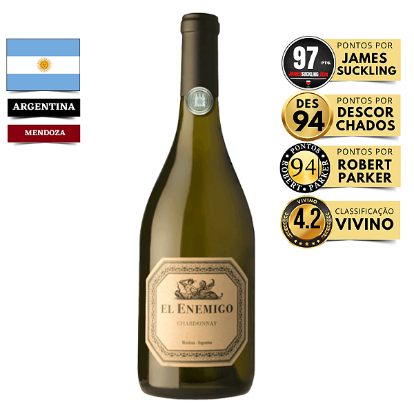 Vinho El Enemigo Chardonnay 2021