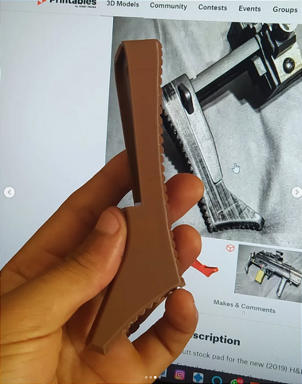 Adaptador pra stock de mp7