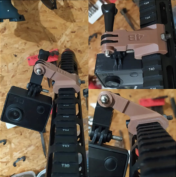 suporte Gopro trilho 22