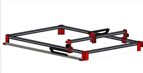 CNC laser 1 metro vs 1 metro com laser 10W