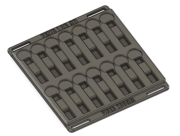 Gabarito pra chaveiro pé de galinha Fiber 200mm