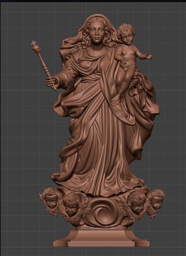 Escultura Nossa senhora do livramento