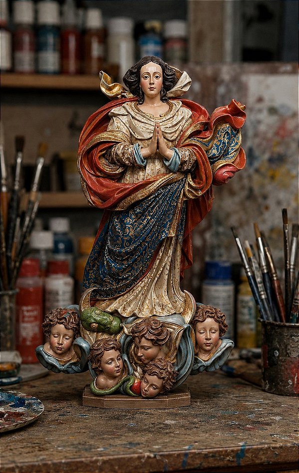 Escultura Nossa senhora Da conceicao 2