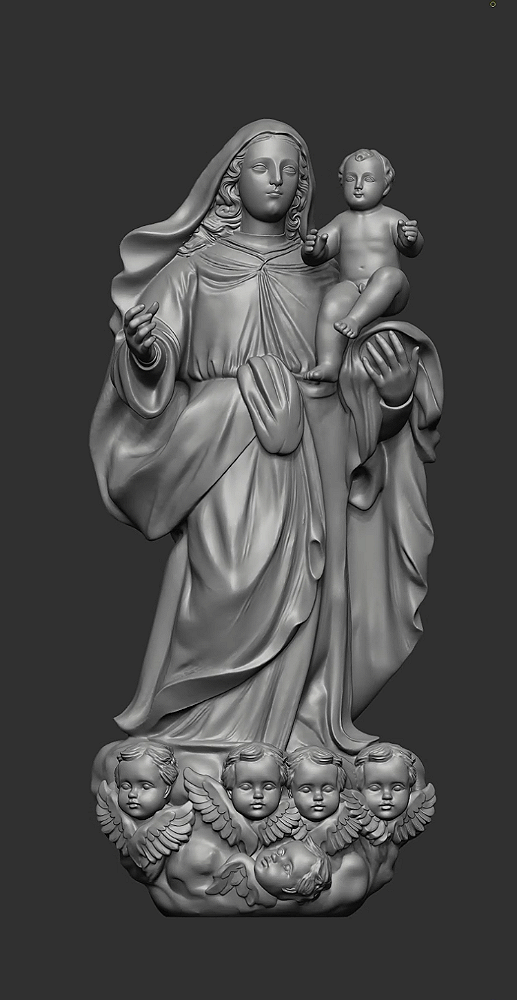 Escultura Nossa senhora Da conceicao 3