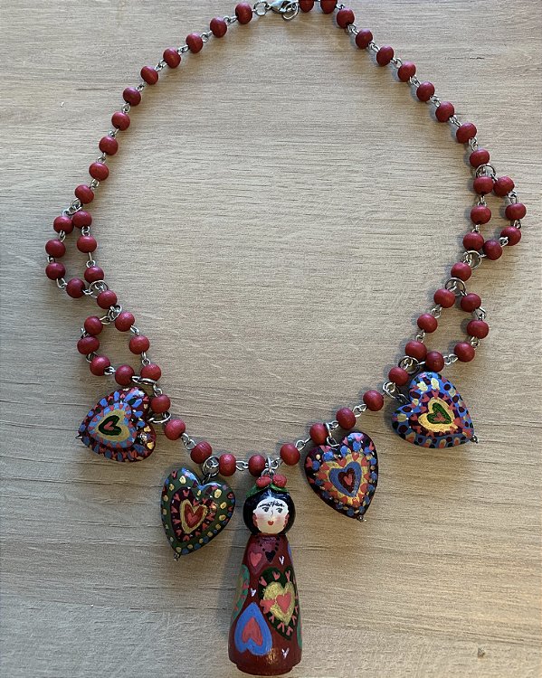 Colar Cores e amores de Frida