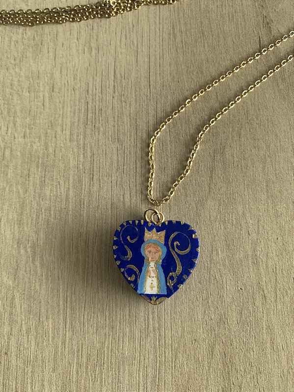 Colar Santinhos do Coração NS das Graças