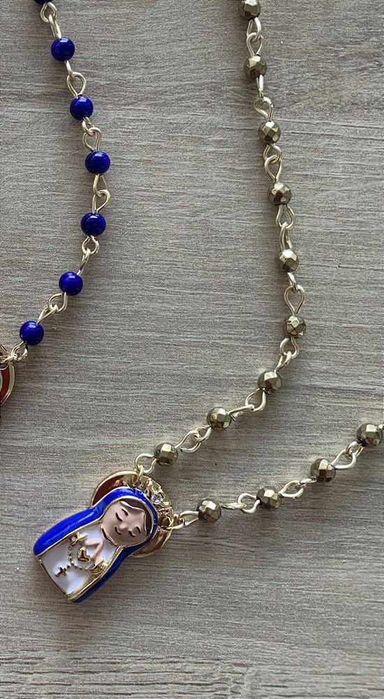 Colar Nossa Senhora hematita