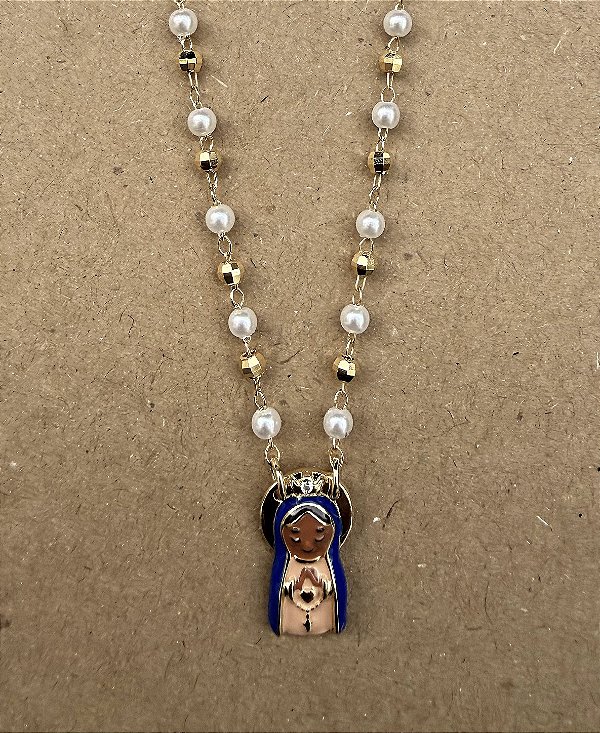 Colar Nossa Senhora Aparecida entremeios