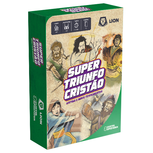 Jogo de Cartas Super Triunfo Cristão (AT e NT) + Livreto Versículos para Aprender