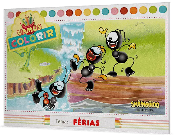 Livro Vamos Colorir - Férias- Smilingüido
