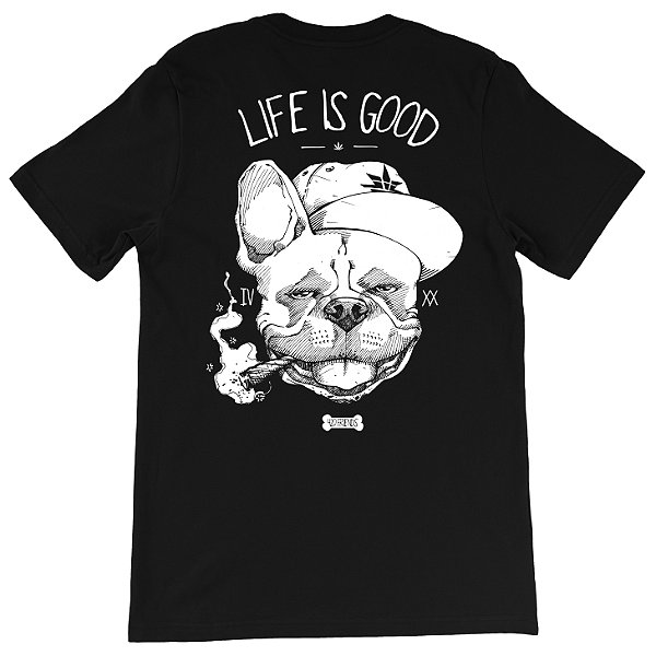 Camiseta Bulldog Life is Good