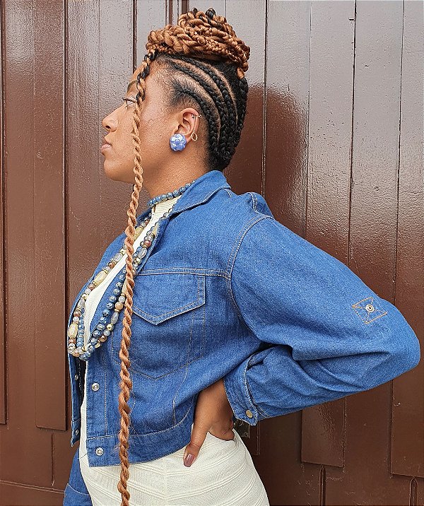 jaqueta jeans vintage brecho