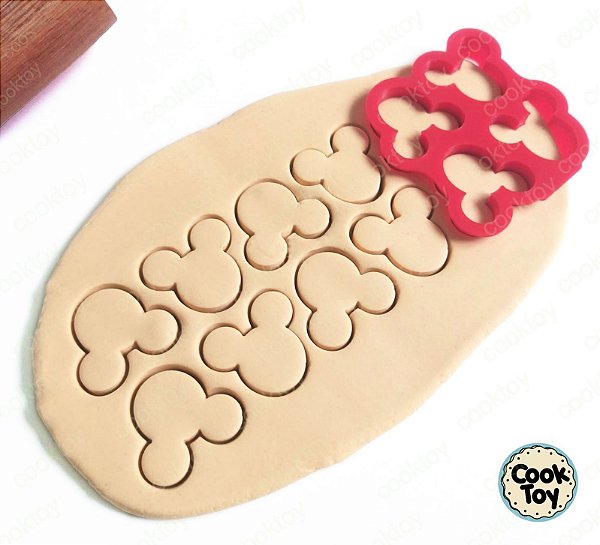 Mini Placa Mickey | Cortador de Biscoito | Biscoito de 3 cm
