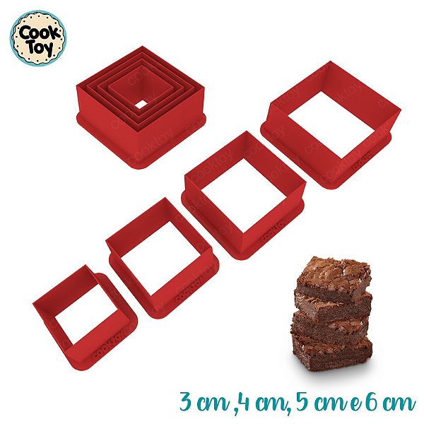 Cortadores Brownie | 4 Tamanhos