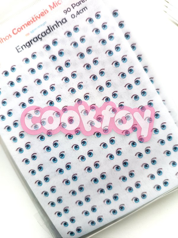 Olhos Comestíveis para Brigadeiro Tam Micro - 90 Pares | Modelo Menina